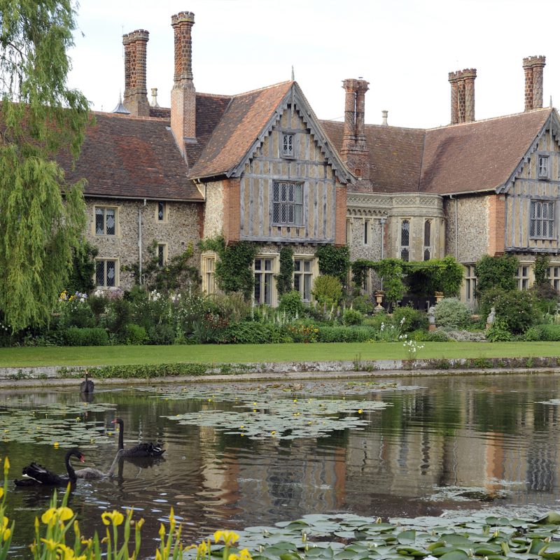 Elsing Hall with a beautiful moat