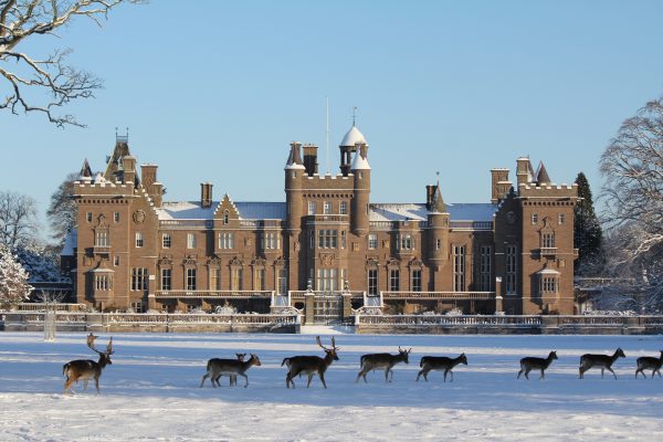 Kinnaird Castle in Angus, Scotland