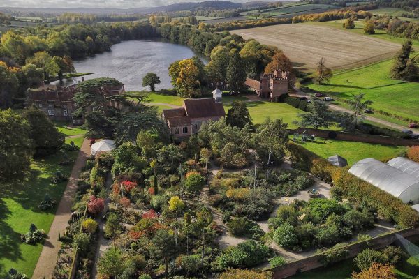 Lullingstone Castle from above