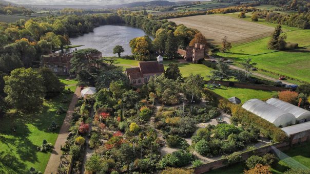 Lullingstone Castle from above