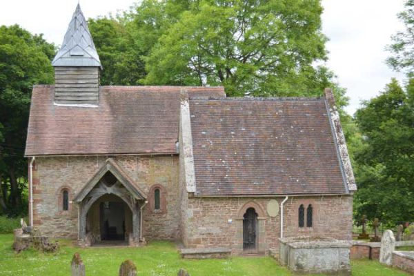 Upton Cressett Hall church