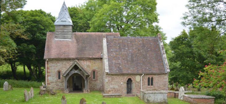 Upton Cressett Hall church