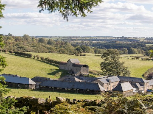 Cragend Farm and landscape