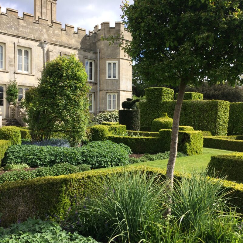 Deene Park garden topiary
