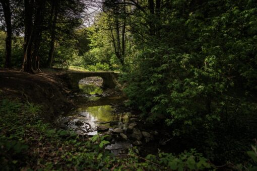 Eastnor Castle majestic grounds and bridge