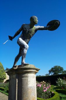 Grimsthorpe Castle statue in the gardens