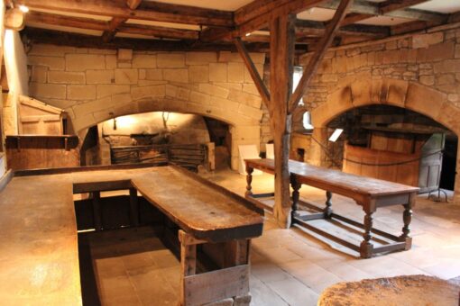 Haddon Hall historic kitchen
