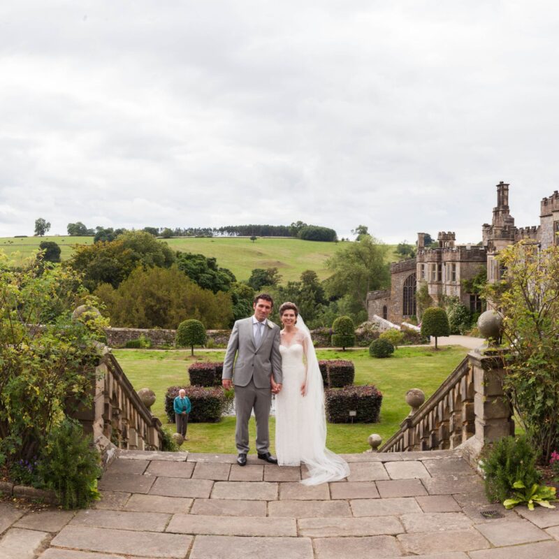 Haddon Hall Tudor Wedding couple