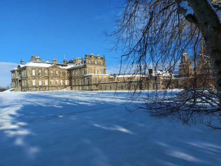 Snow at Hopetoun House near Edinburgh