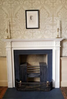 Turner's Portrait above the mantlepiece at Turner's House, Twickenham. Lucinda MacPherson 2019