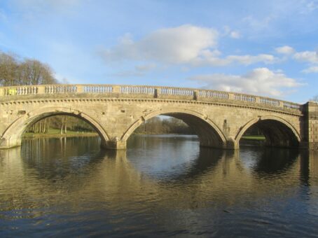 Bridge Elevation Before restoration at Blenheim Palace