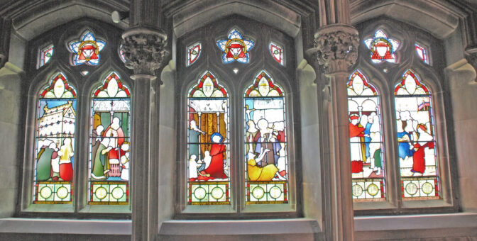 Ushaw College stained glass in the chapels
