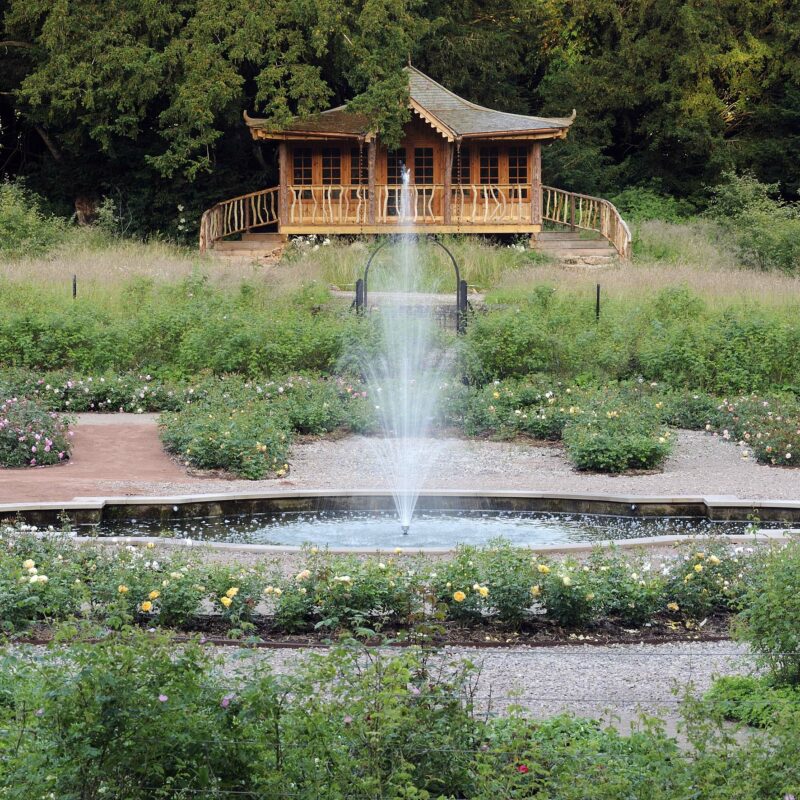 Lowther Castle Rose Garden with Summerhouse _DSC7310ps