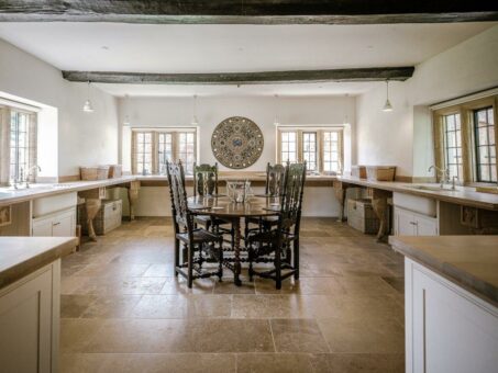 Halswell Park wooden beamed Dairy Kitchen