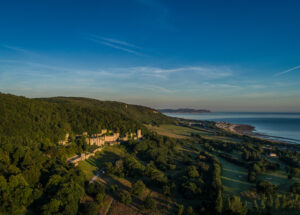 The gorgeous landscape around Gwrych Castle in Wales